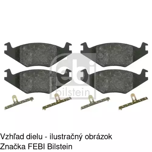 Brzdové dosky POLCAR S70-0072 - obr. 2