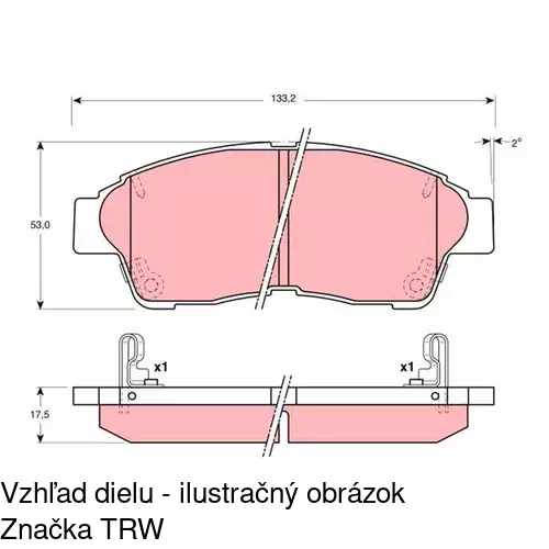 Brzdové dosky POLCAR S70-0207 - obr. 5