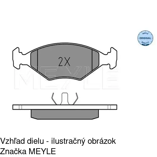 Brzdové dosky POLCAR S70-0230 - obr. 1