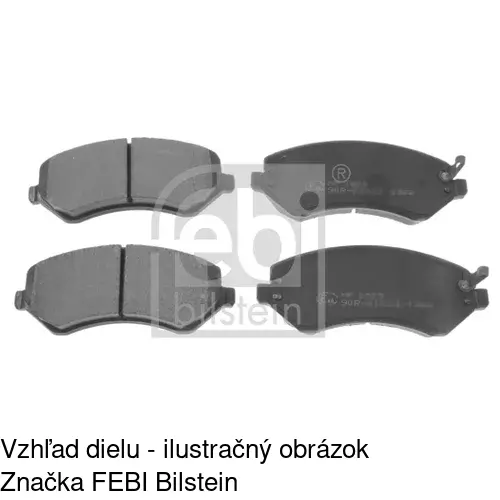 Brzdové dosky POLCAR S70-0249 - obr. 1