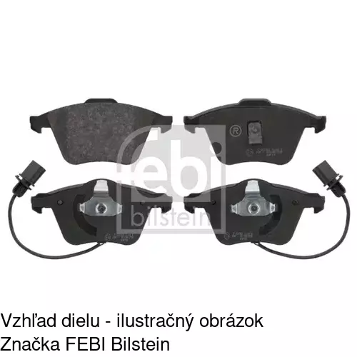 Brzdové dosky POLCAR S70-0260 - obr. 1