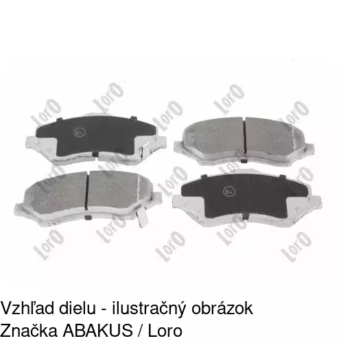 Brzdové dosky POLCAR S70-0273