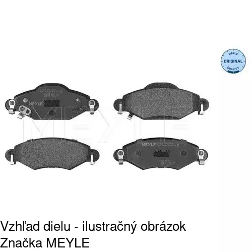 Brzdové dosky POLCAR S70-0282 - obr. 2