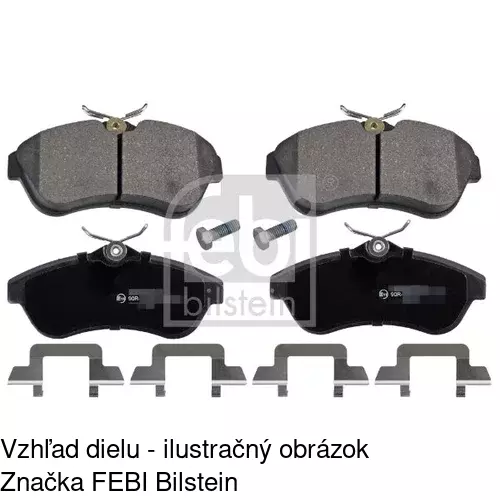 Brzdové dosky POLCAR S70-0284 - obr. 1