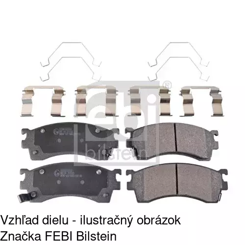 Brzdové dosky POLCAR S70-0320 - obr. 1