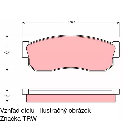 Brzdové dosky POLCAR S70-0326 - obr. 3