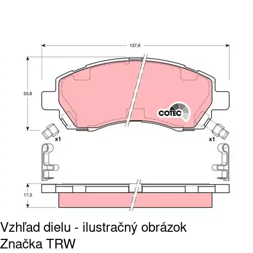 Brzdové dosky POLCAR S70-0424 - obr. 4