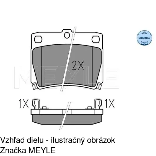 Brzdové dosky POLCAR S70-0453 - obr. 1