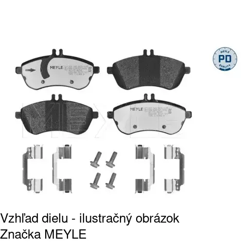 Brzdové dosky POLCAR S70-0459 - obr. 2