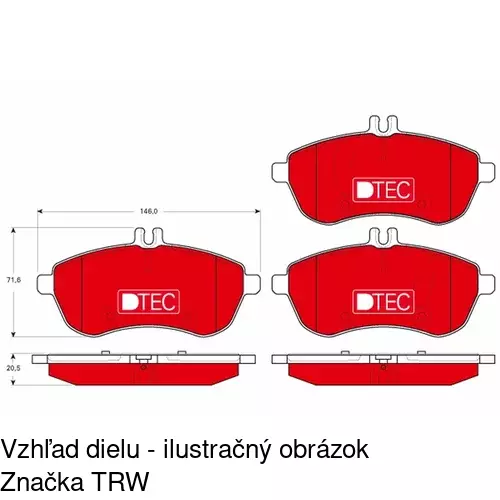 Brzdové dosky POLCAR S70-0459 - obr. 5