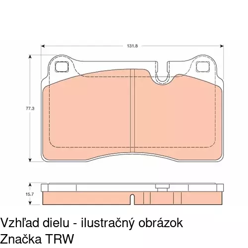 Brzdové dosky POLCAR S70-0491