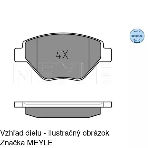 Brzdové dosky POLCAR S70-0504 - obr. 1