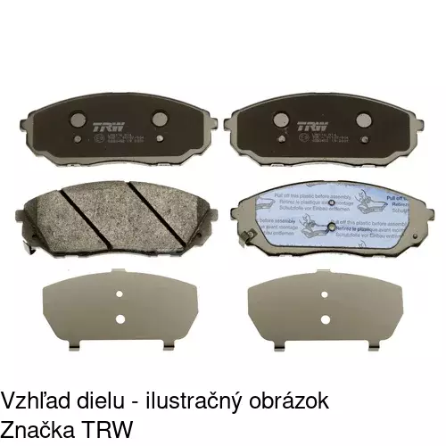 Brzdové dosky POLCAR S70-0518 - obr. 2