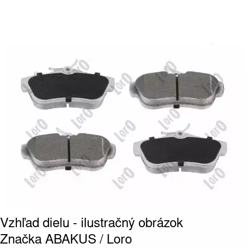 Brzdové dosky POLCAR S70-1001 - obr. 1