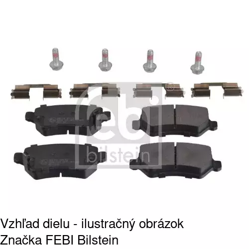 Brzdové dosky POLCAR S70-1082 - obr. 1