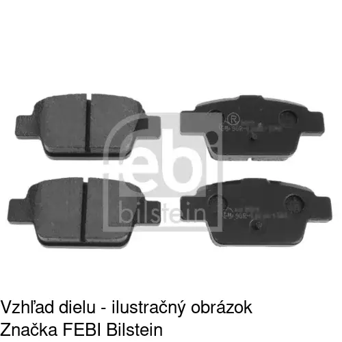 Brzdové dosky POLCAR S70-1119 - obr. 1