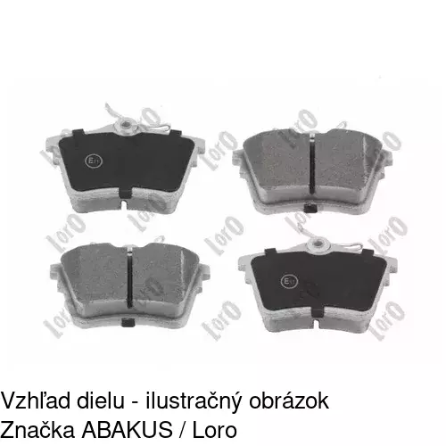 Brzdové dosky POLCAR S70-1126 - obr. 5