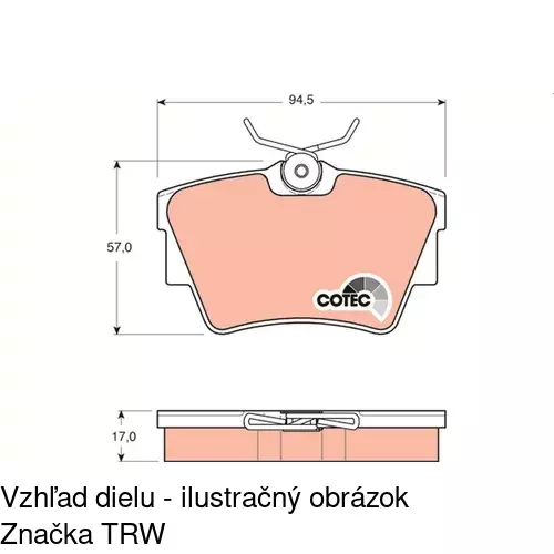 Brzdové dosky POLCAR S70-1129 - obr. 4