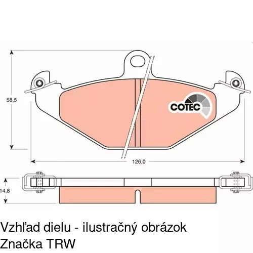 Brzdové dosky POLCAR S70-1180