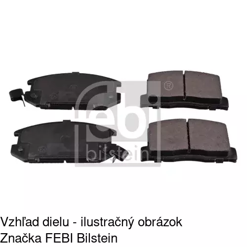 Brzdové dosky POLCAR S70-1435 - obr. 1