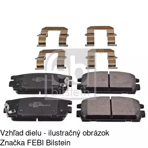 Brzdové dosky POLCAR S70-1464 - obr. 2