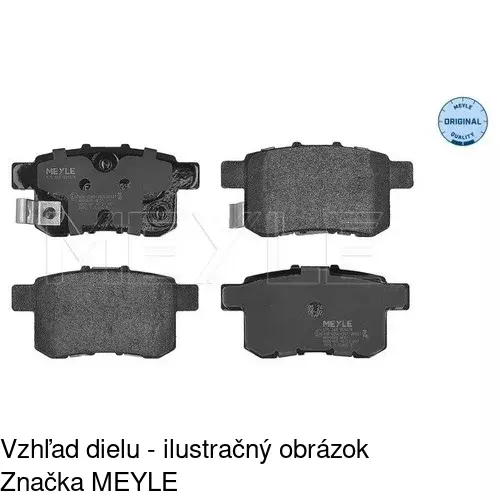 Brzdové dosky POLCAR S70-1537 - obr. 1