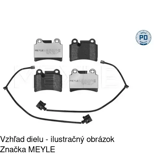 Brzdové dosky POLCAR S70-1576 - obr. 2