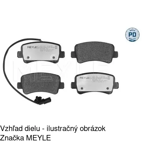 Brzdové dosky POLCAR S70-1581 - obr. 1