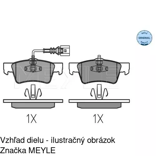 Brzdové dosky POLCAR S70-1604 - obr. 1