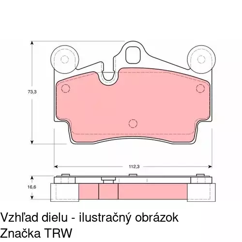 Brzdové dosky POLCAR S70-1609 - obr. 3