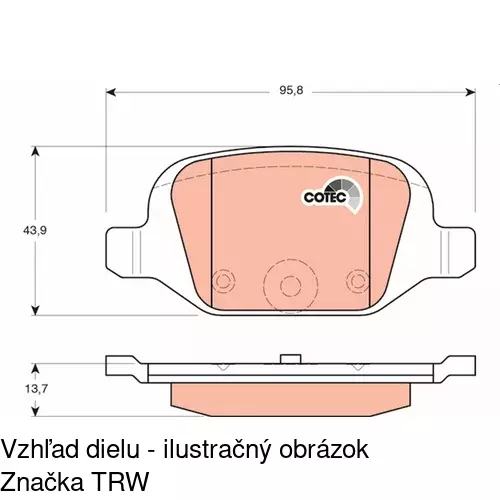 Brzdové dosky POLCAR S70-1611 - obr. 4