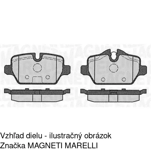 Brzdové dosky POLCAR S70-1614 - obr. 1