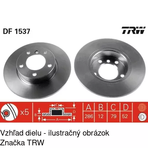 Brzdový kotúč POLCAR S71-0070S - obr. 2