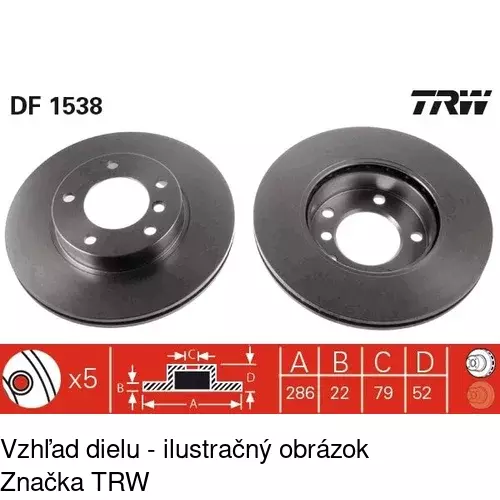 Brzdový kotúč POLCAR S71-0078 - obr. 2