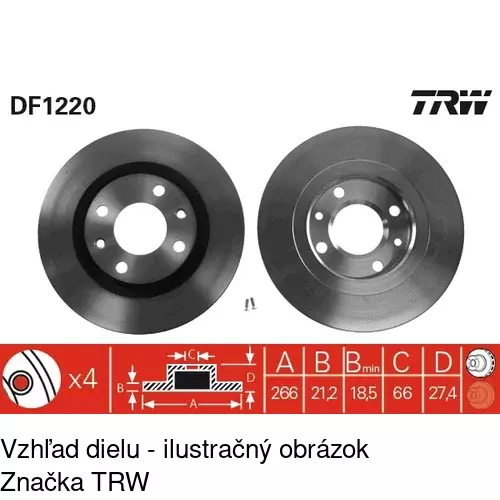 Brzdový kotúč POLCAR S71-0112 - obr. 4