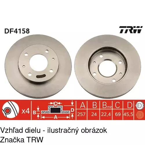 Brzdový kotúč POLCAR S71-0131 - obr. 5