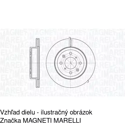 Brzdový kotúč POLCAR S71-0193 - obr. 1