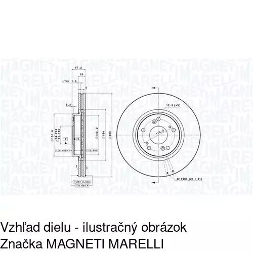 Brzdový kotúč POLCAR S71-0264 - obr. 2