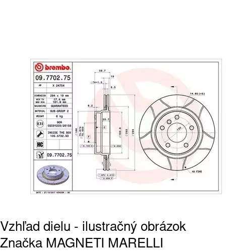 Brzdový kotúč POLCAR S71-1065 - obr. 4