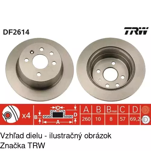 Brzdový kotúč POLCAR S71-1180 - obr. 4