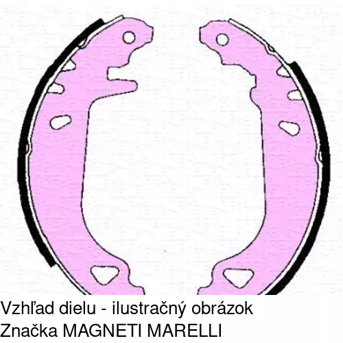 Brzdové čeľuste POLCAR S72-1028 - obr. 2