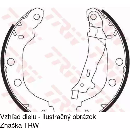 Brzdové čeľuste POLCAR S72-1031 - obr. 5