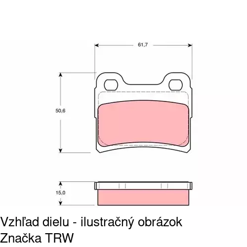 Brzdové čeľuste POLCAR S72-1044 - obr. 4