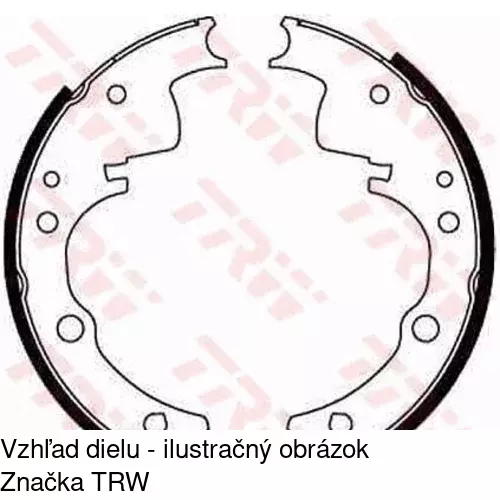 Brzdové čeľuste POLCAR S72-1050 - obr. 1