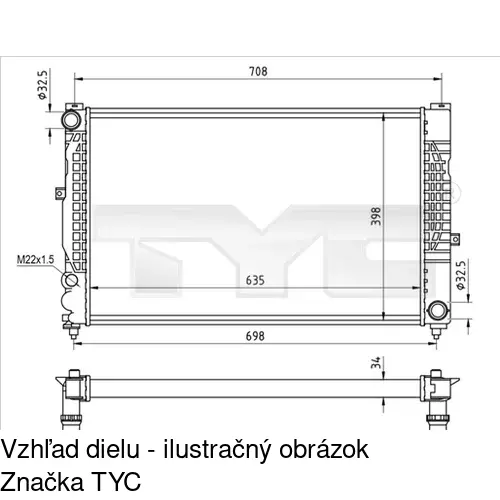 Chladiče vody 132408-5 /POLCAR/ - obr. 1