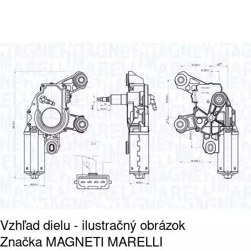 Motorček stieračov POLCAR 1324SWT1