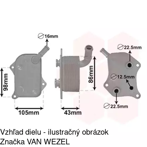 Chladiče oleja POLCAR 1325L8-3 - obr. 4