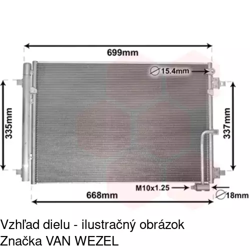 Chladiče klimatizácie POLCAR 1330K8C1 - obr. 2