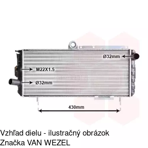 Chladiče vody POLCAR 140108-3 - obr. 1