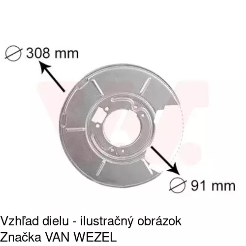 Brzdovy štít POLCAR 2007OT-5